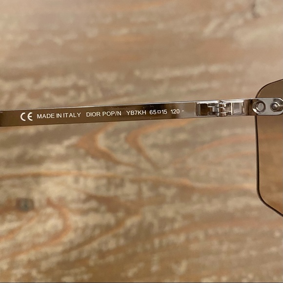 DIOR Pop/n Sunglasses Rimless Champagne Pink Gradient - Picture 12 of 16